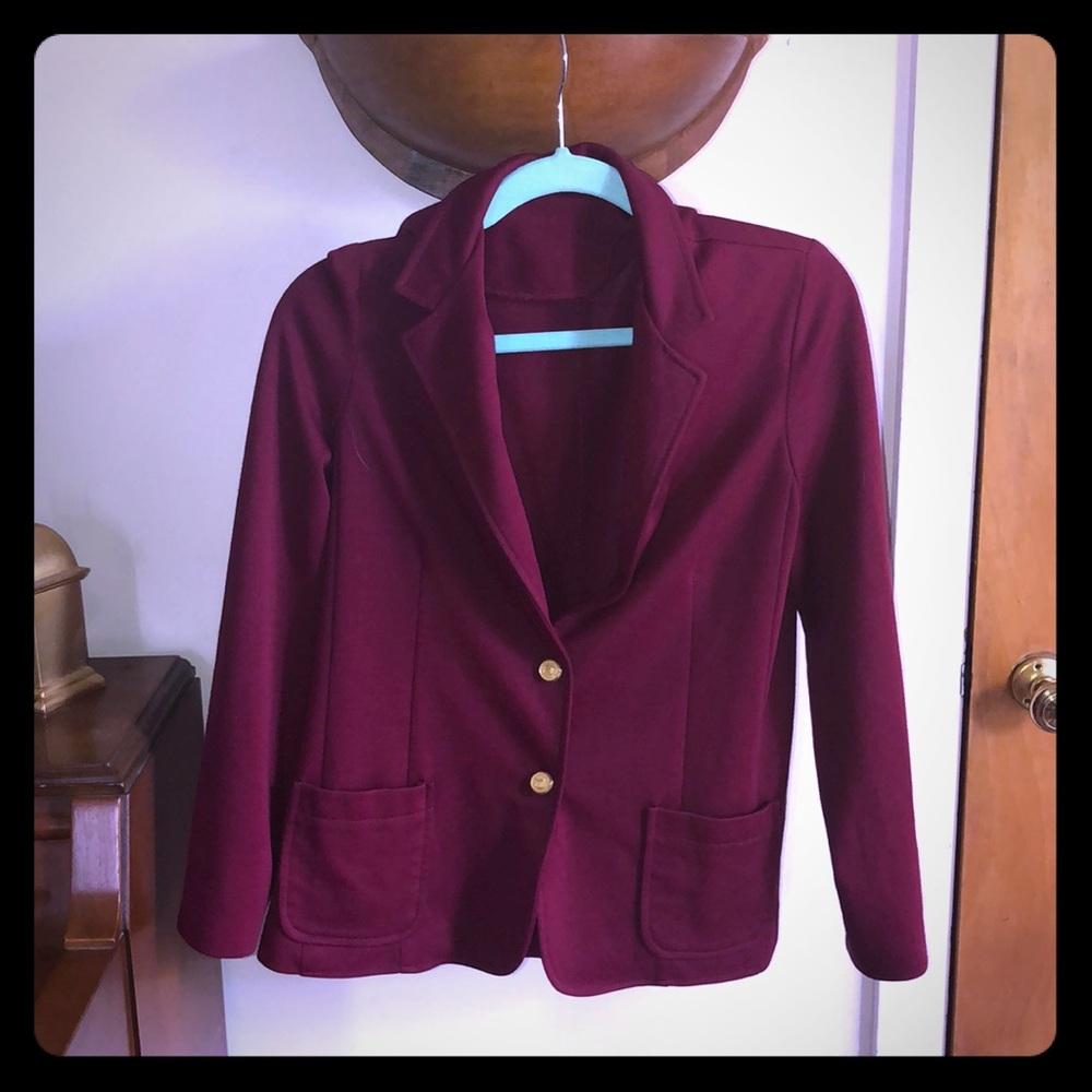 Vintage Maroon Blazer